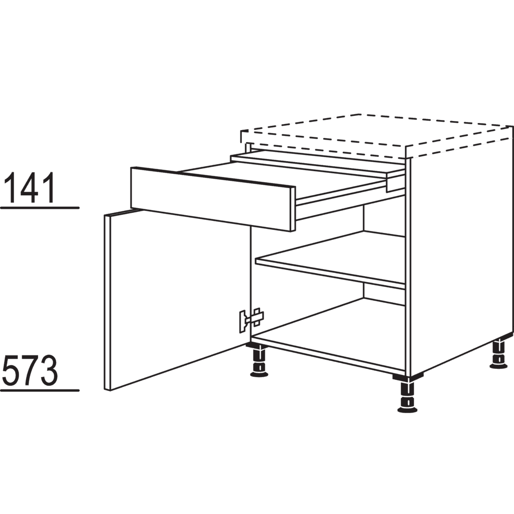 Unterschrank Ausziehtisch