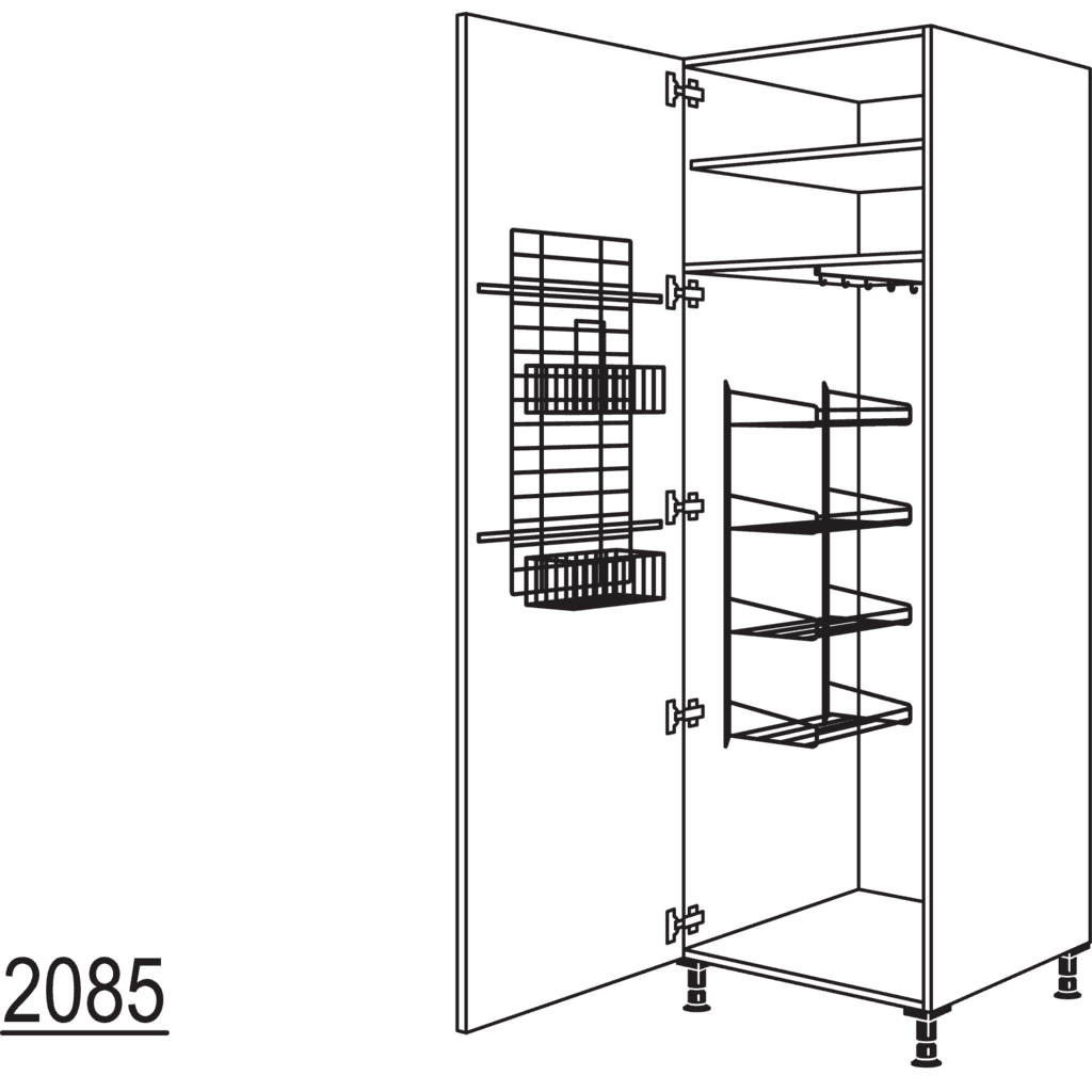 XL-Besen-/ Geräteschrank