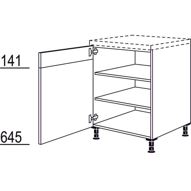 Mini-Unterschrank /Mini-
Kochstellenschrank - 1