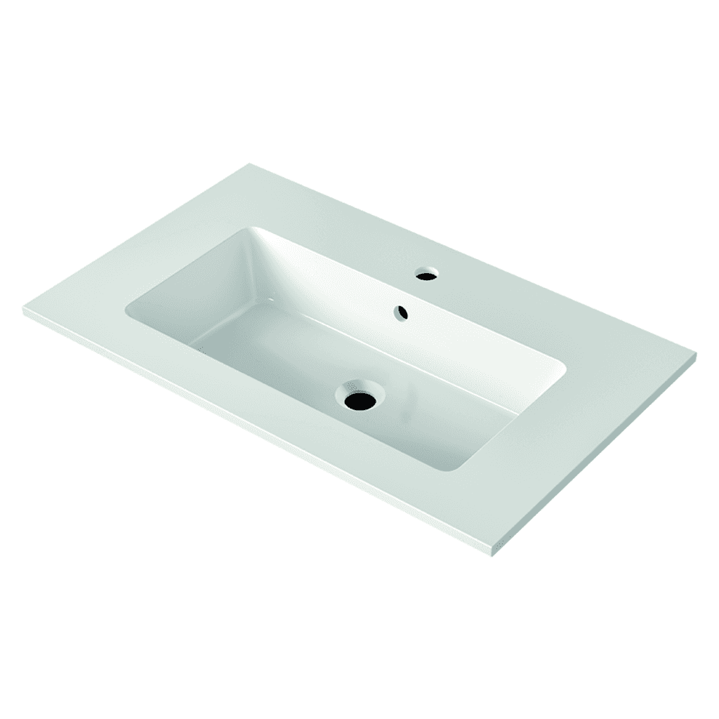 NICOS INTERNATIONAL:
Möbelwaschtisch MAX 810,
Mineral Composite, Weiß