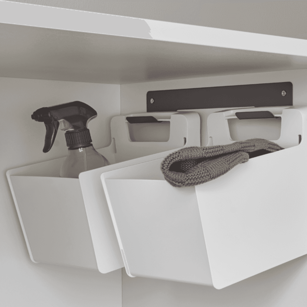 2 Utensilienbehälter mit
Wandhalterung Laundry-Area