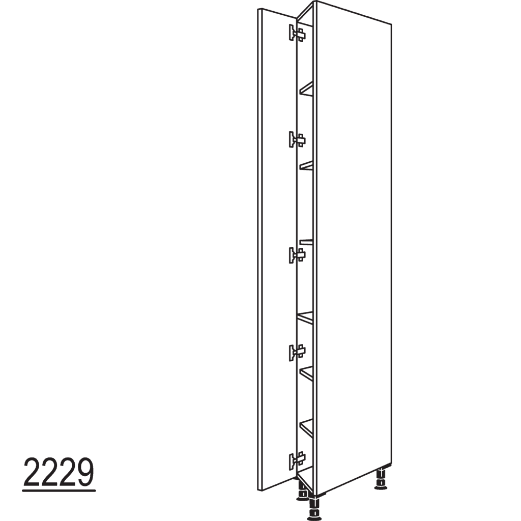 XL-Hochschrank, diagonal