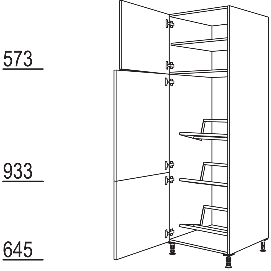 XL-Hochschrank für
Getränkekisten