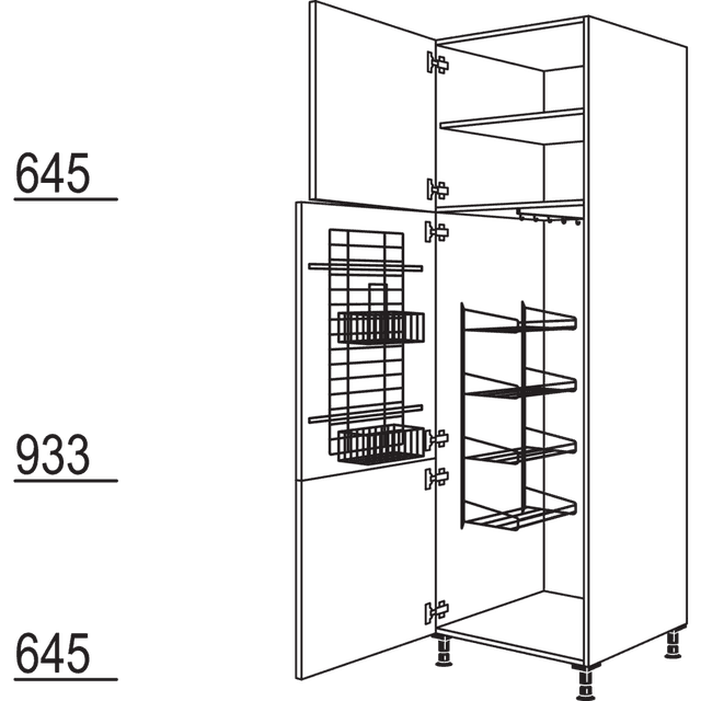 XL-Besen-/ Geräteschrank