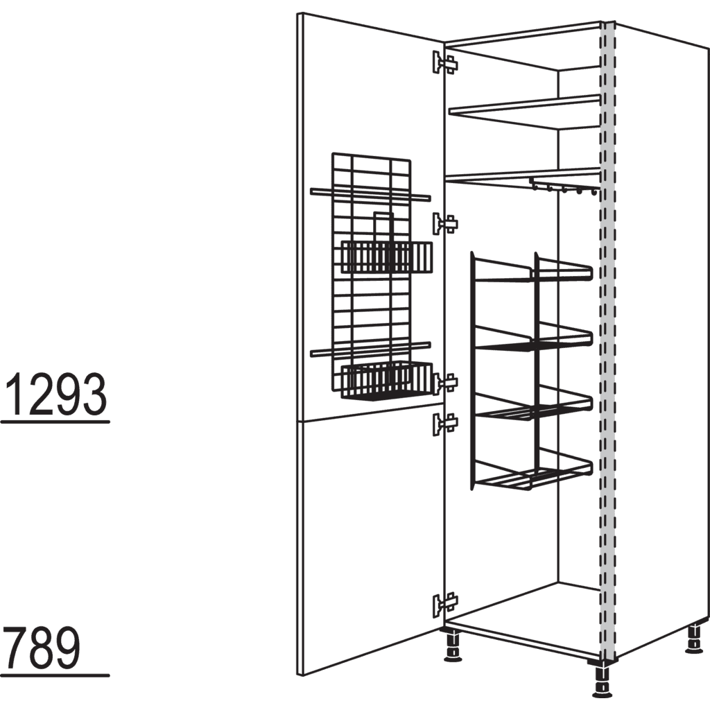XL-Besen-/ Geräteschrank