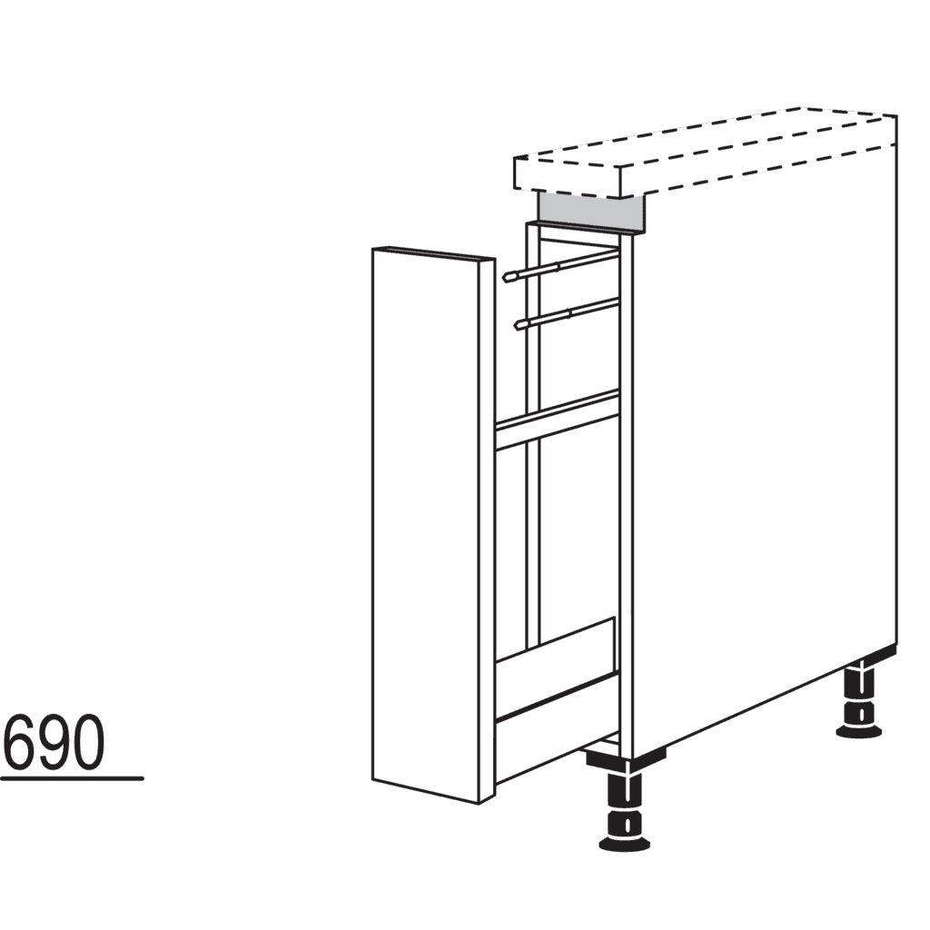 Auszugschrank