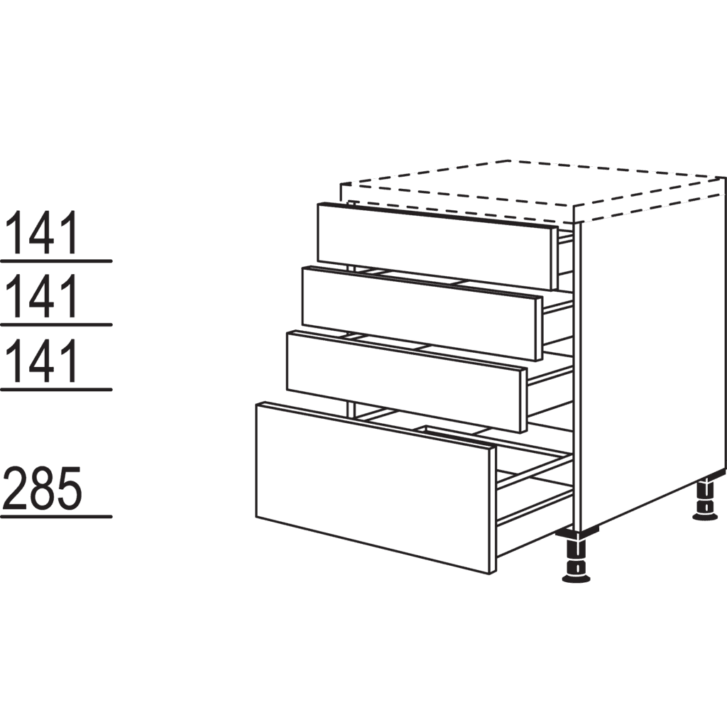 Schubkastenschrank