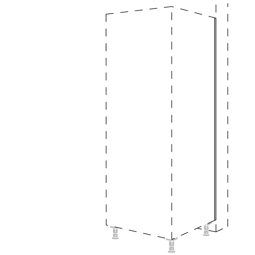 Abdeckprofil zum
Tiefenausgleich an Highboards
und Hochschränk