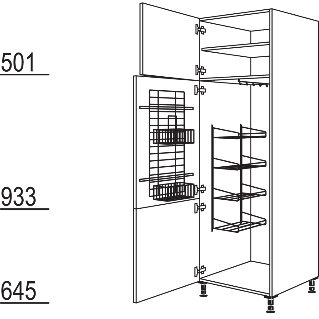 XL-Besen-/ Geräteschrank