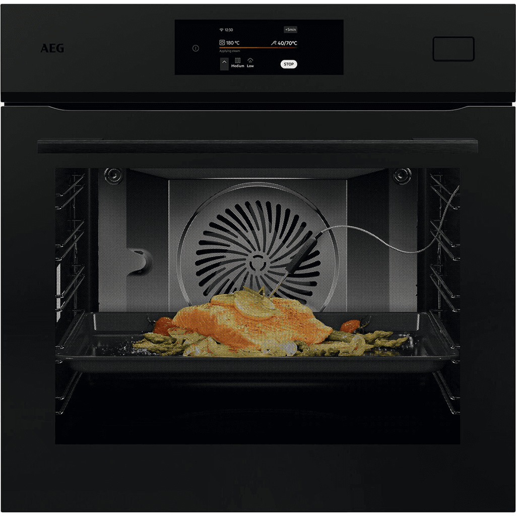 AEG Einbaubackofen BS7800T mit
Dampf, Matt schwarz