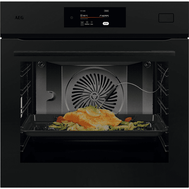 AEG Einbaubackofen BS7800T mit
Dampf, Matt schwarz