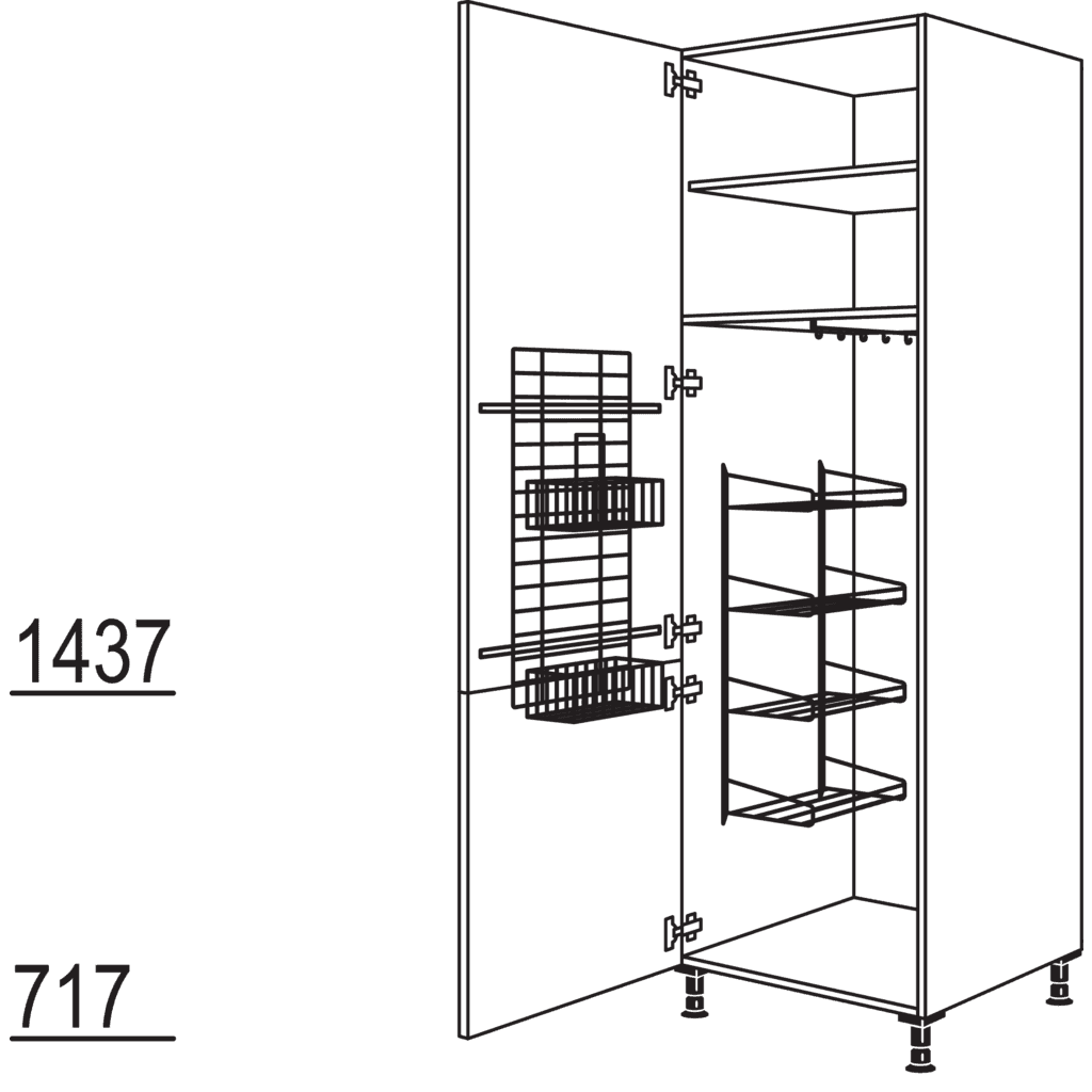 Besen-/ Geräteschrank