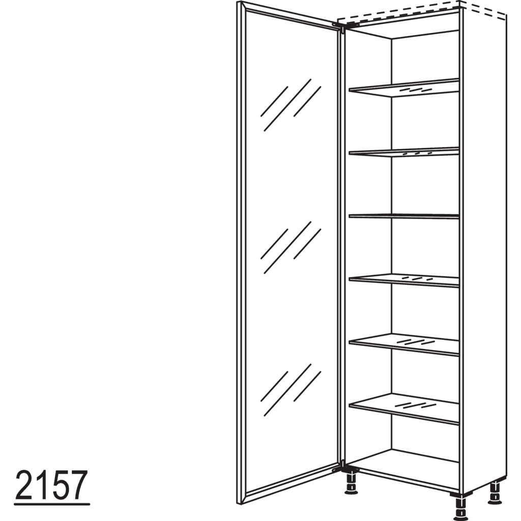 Glas-Hochschrank Air