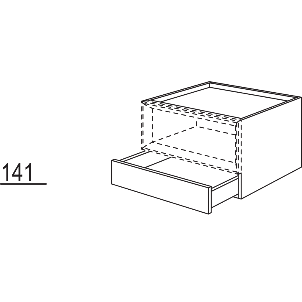 Schubkastenschrank für
Regaleinsatz Case