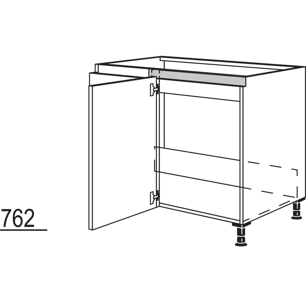 XL-Spülen-Eckschrank