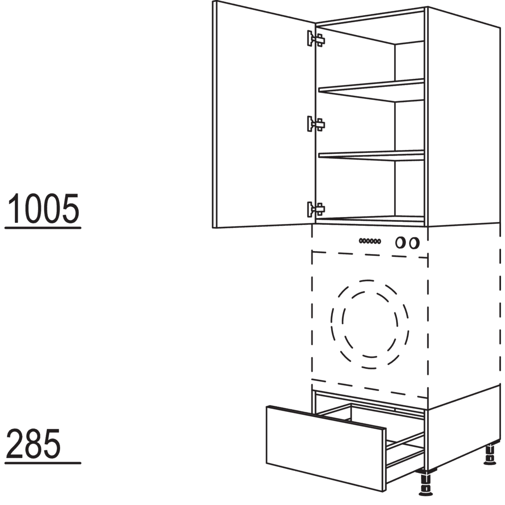 Geräte-Umbau Waschmaschine /
Wäschetrockner