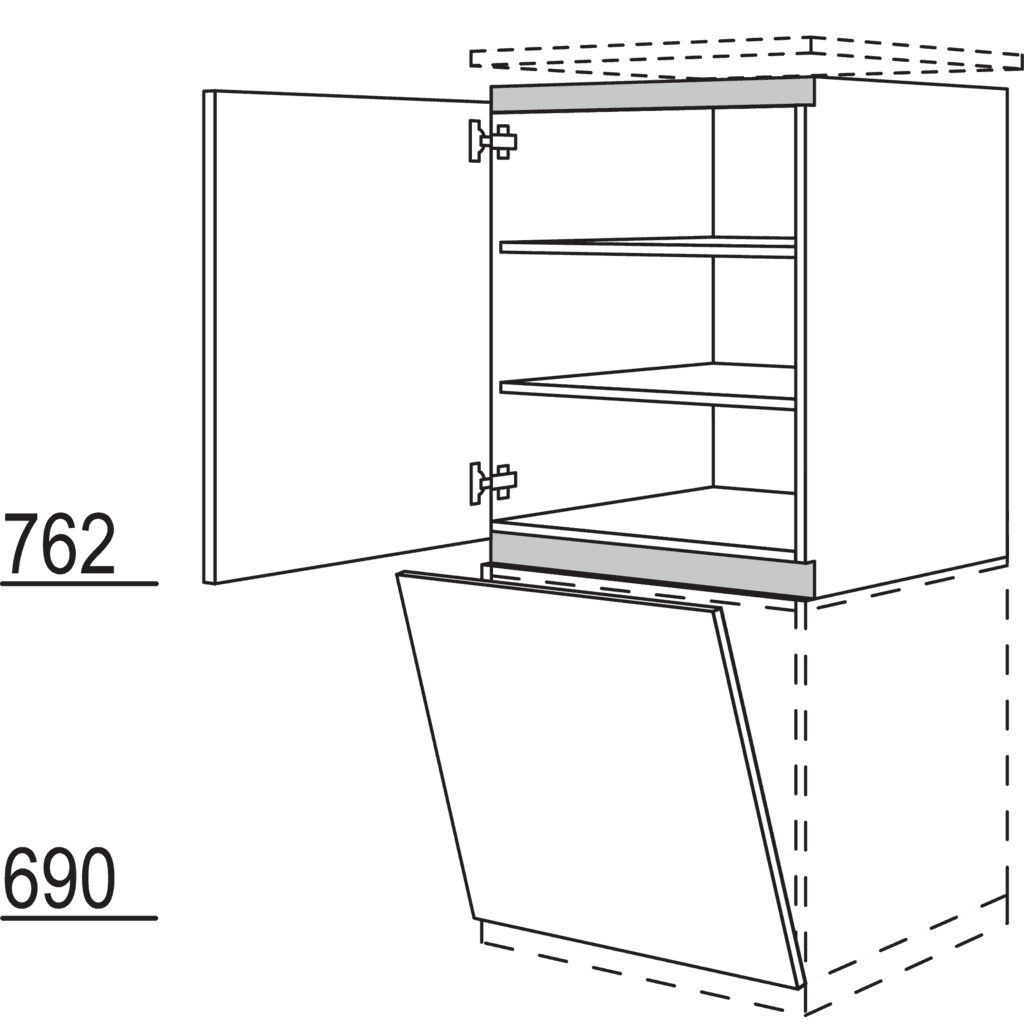 Geräte-Umbau Geschirrspüler
für Gerätehöhe: 805 - 820 mm