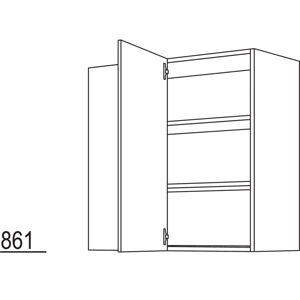 Wand-Eckschrank