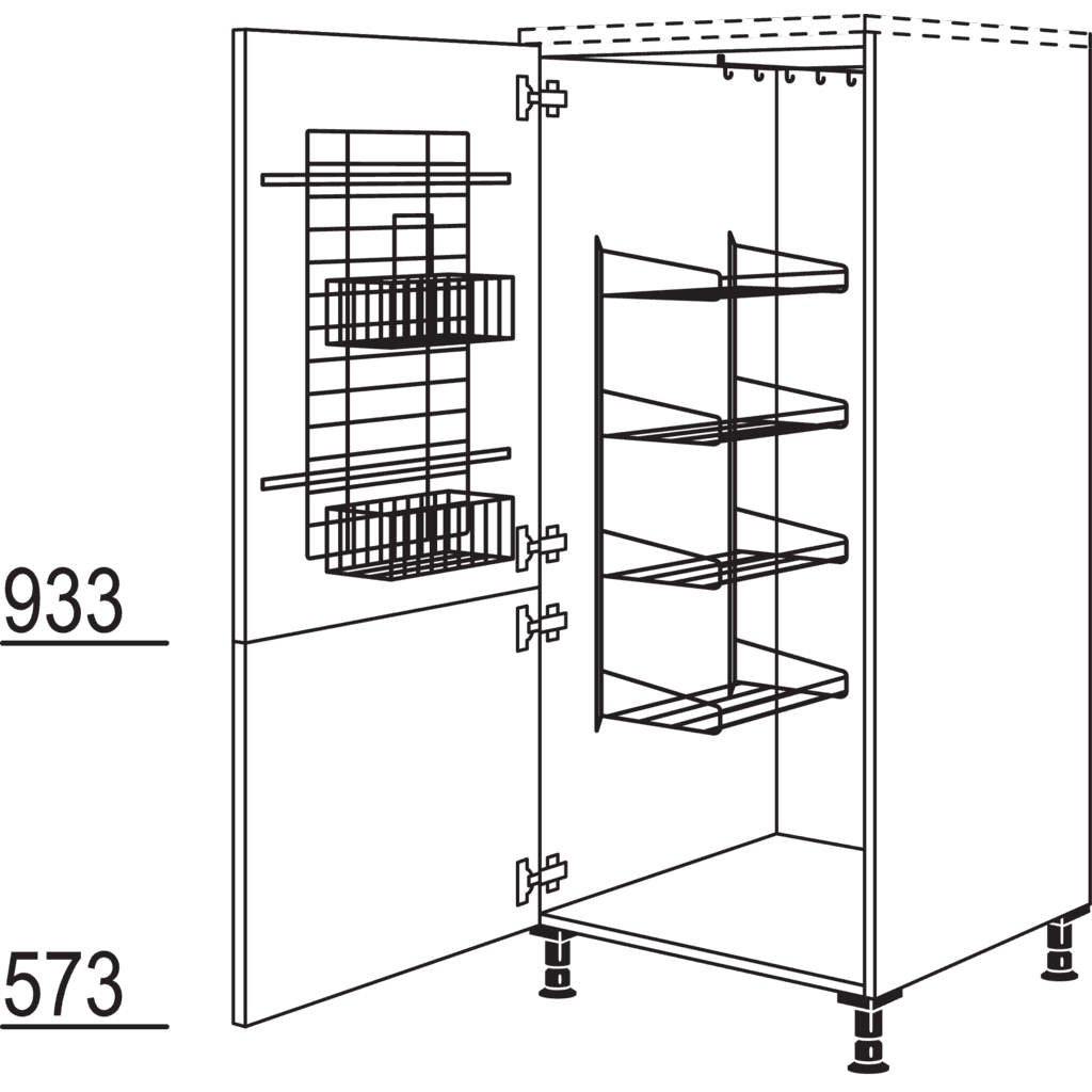 Besen-/ Geräteschrank