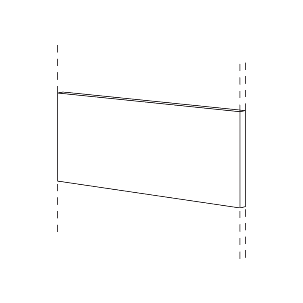 Frontblende
durchgehend