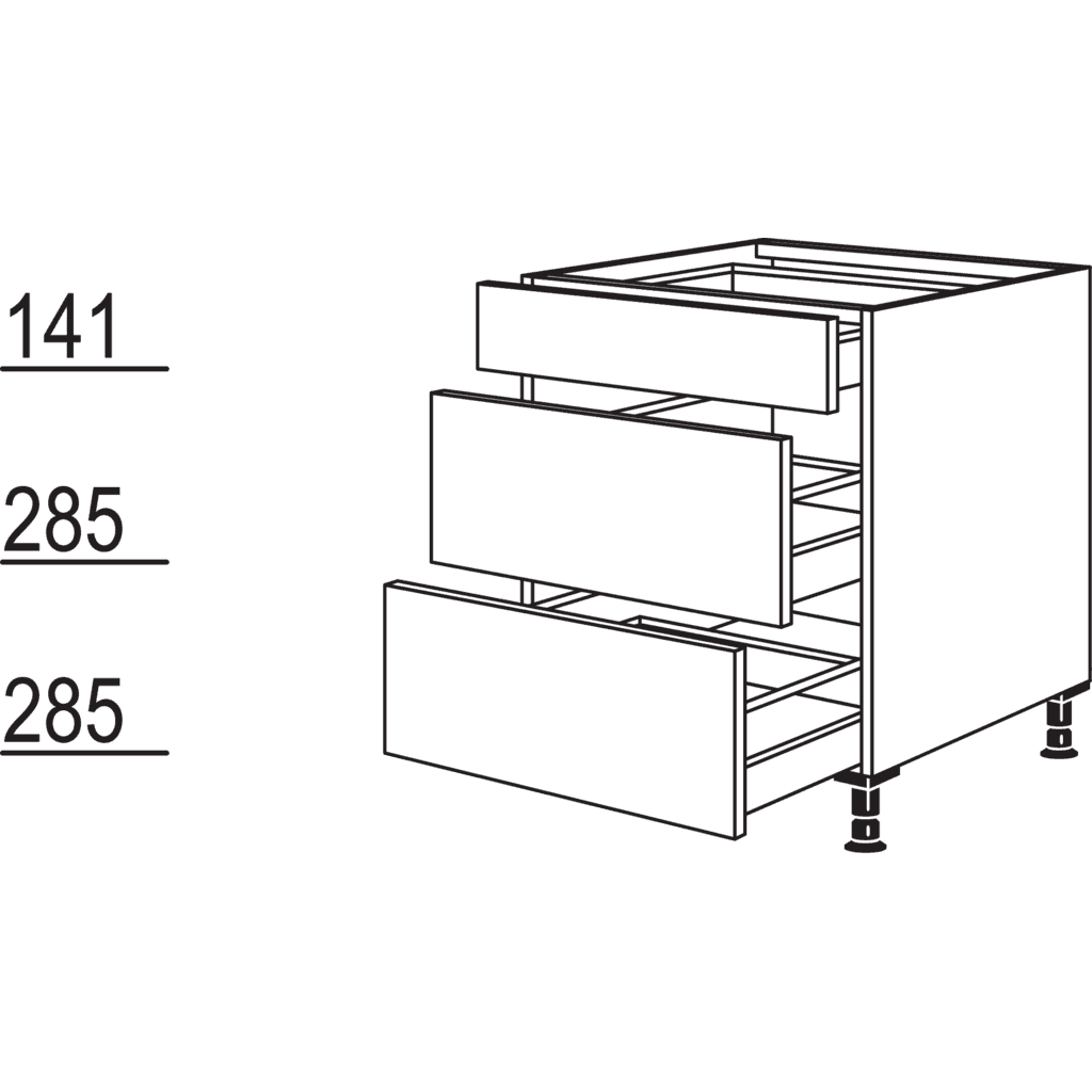 Kochstellenschrank