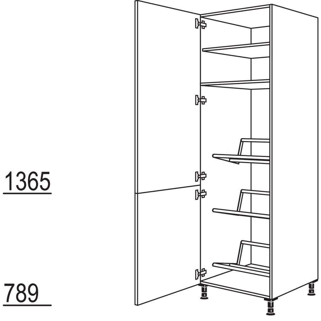 XL-Hochschrank für
Getränkekisten