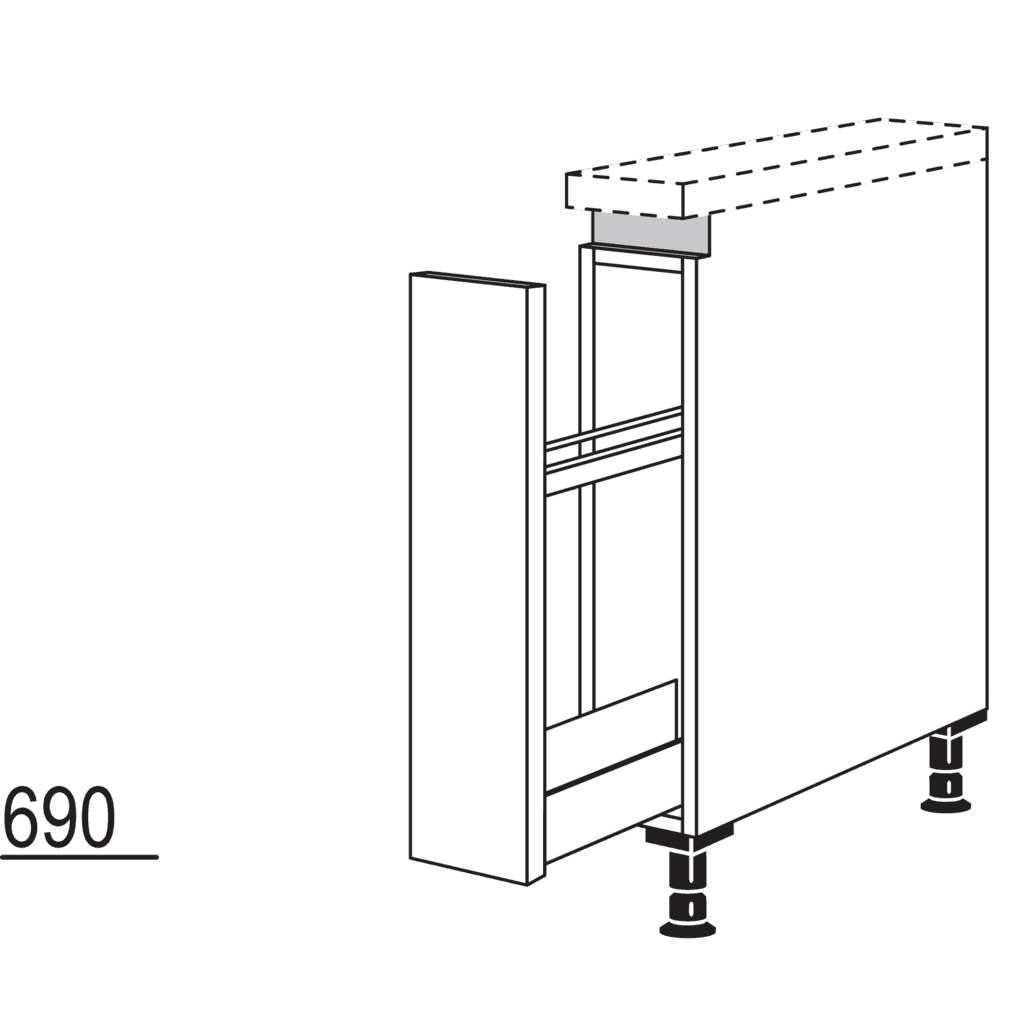Auszugschrank