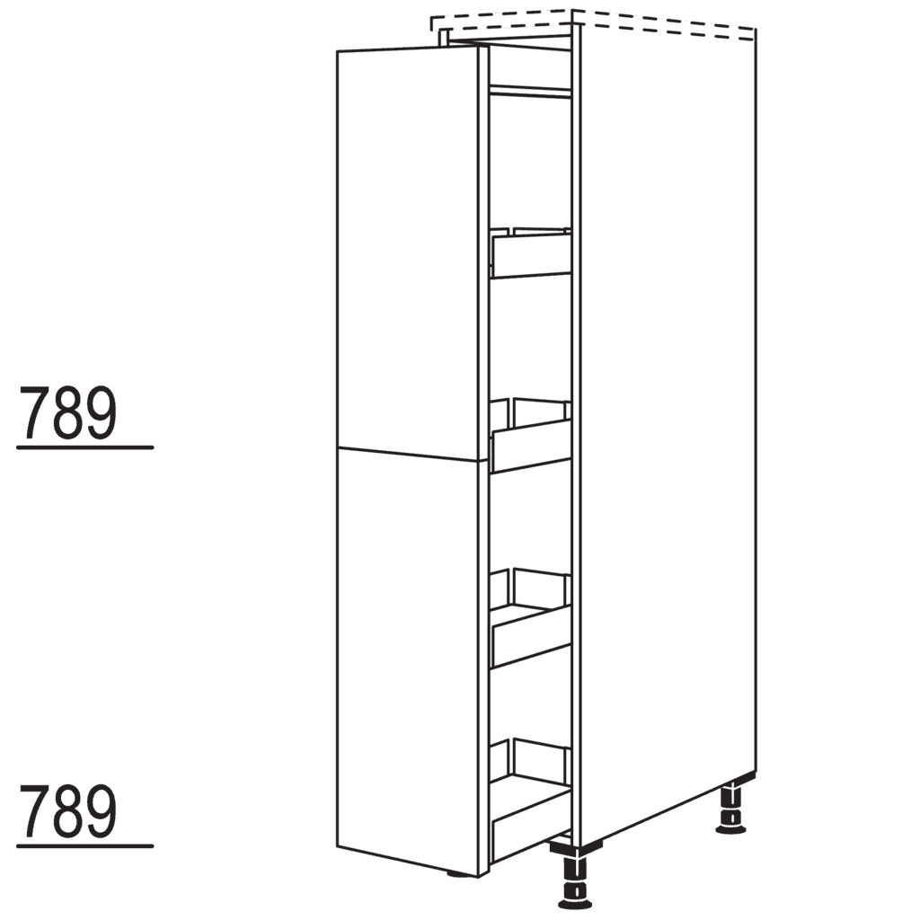 XL-Highboard Apothekerschrank