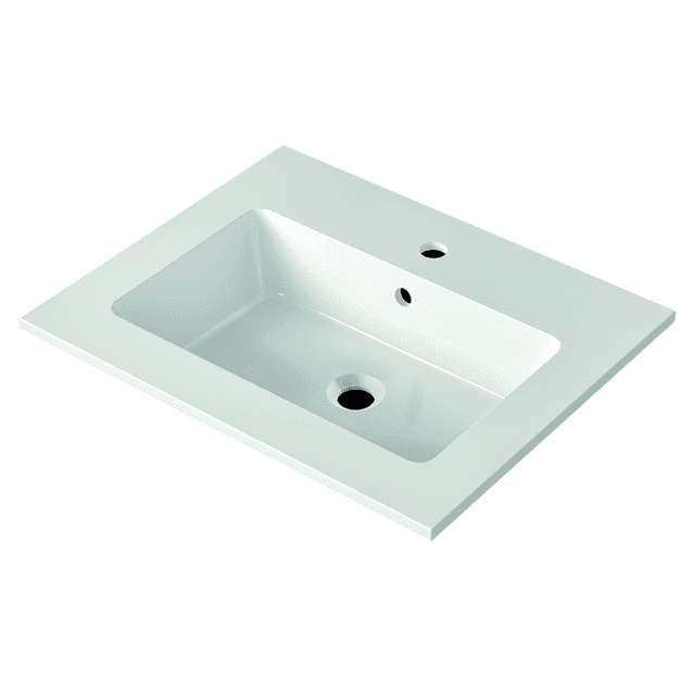 NICOS INTERNATIONAL:
Möbelwaschtisch MAX 610,
Mineral Composite, Weiß