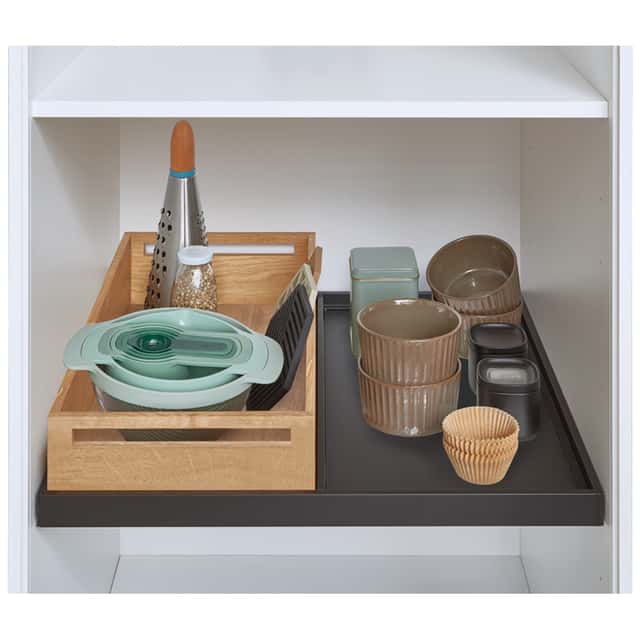 Designboden Taro mit Tablett
und Glasablage - 1