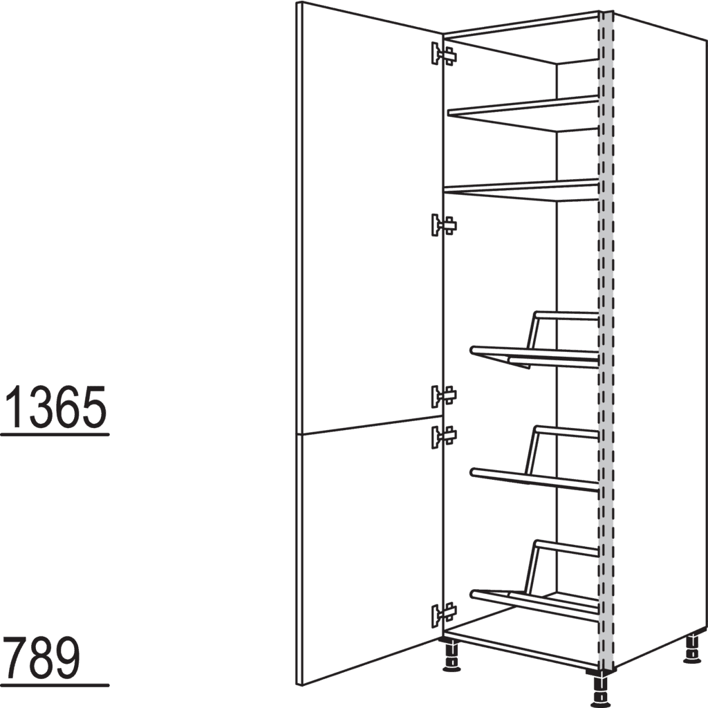 XL-Hochschrank für
Getränkekisten