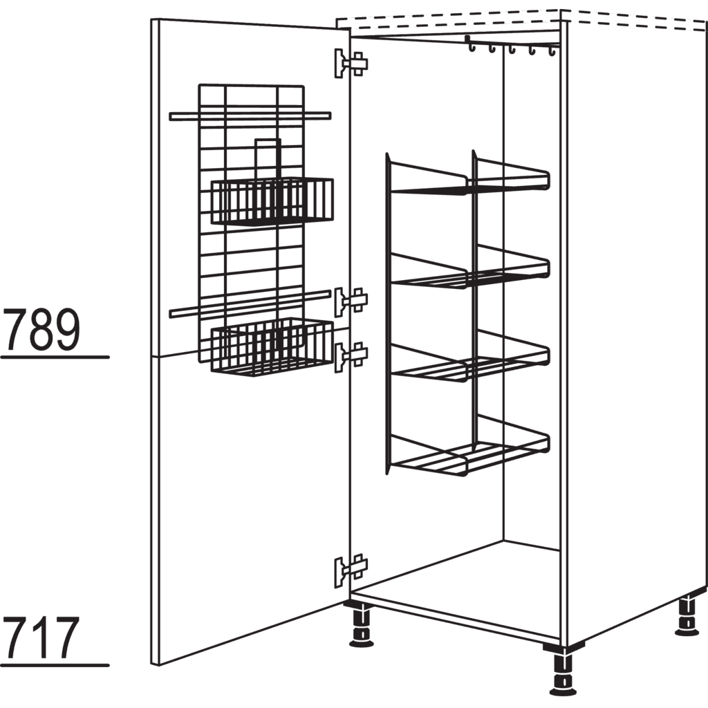 Besen-/ Geräteschrank