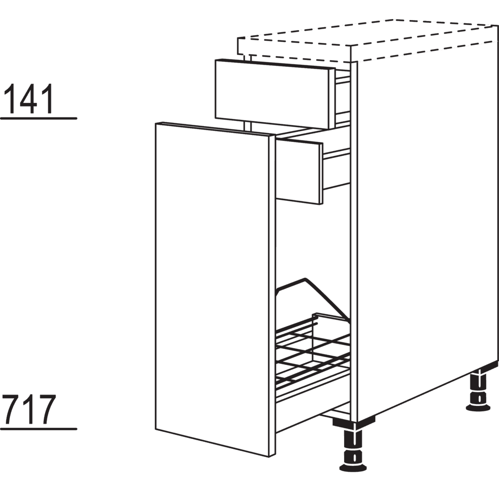 Maxi-Auszugschrank