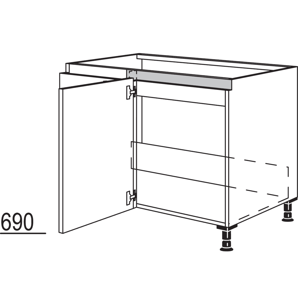 Spülen-Eckschrank