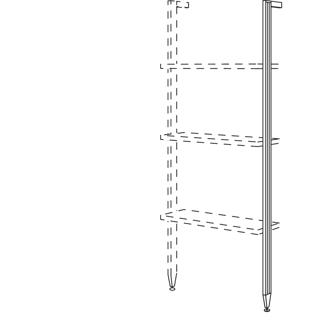 Aluminiumstollen in
Highboardhöhe XL