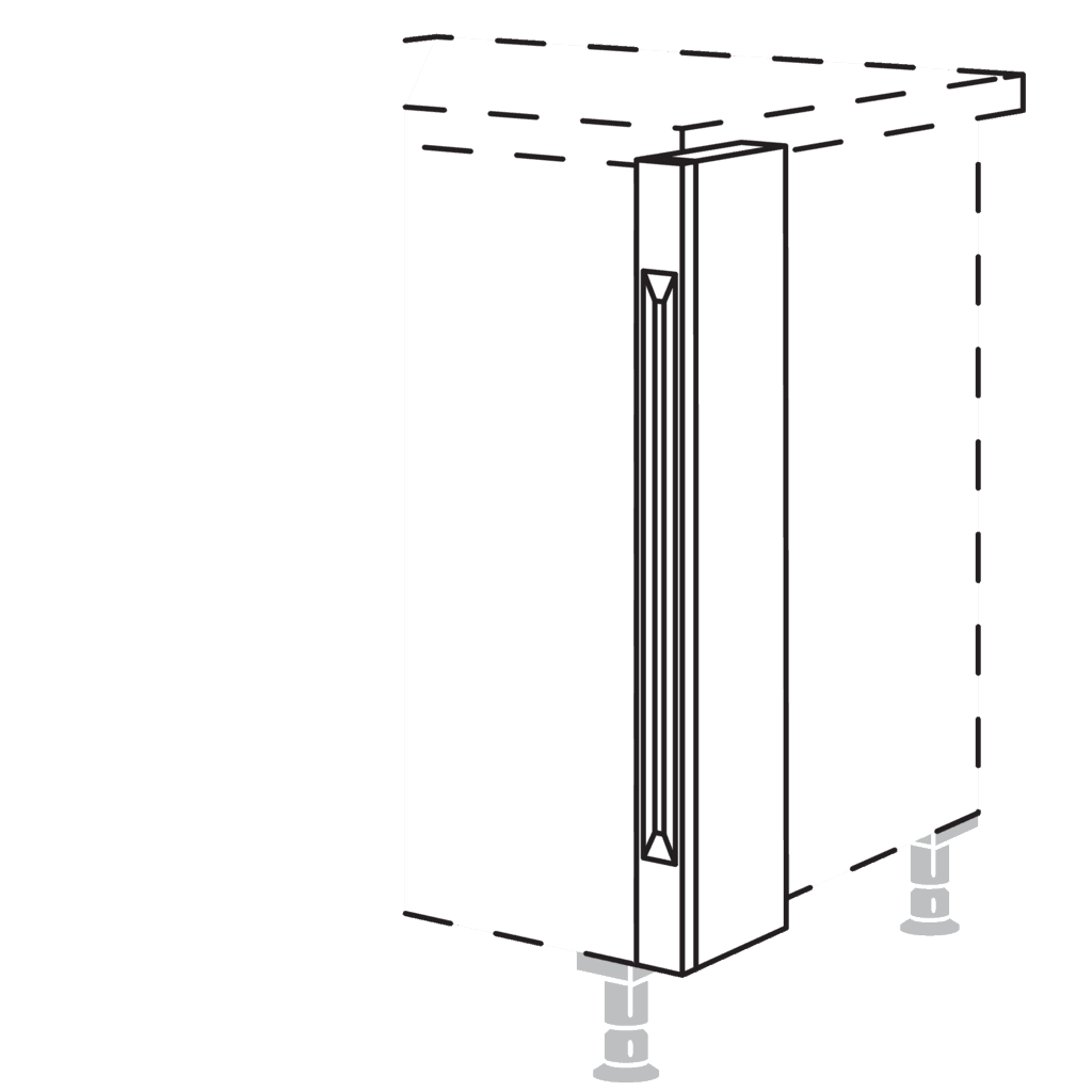 XL-Unterschrank-Pilaster als
Zwischenlösung