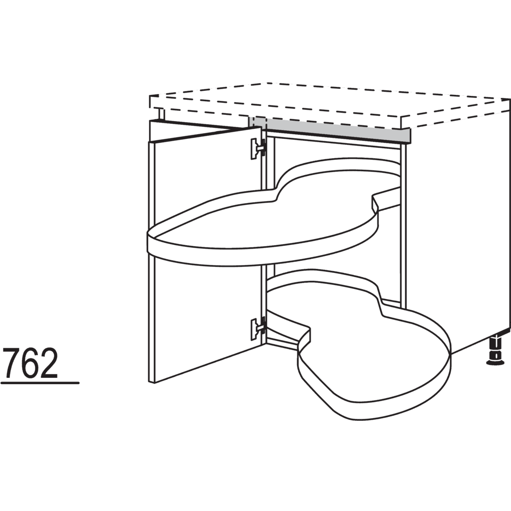 XL-Eckschrank mit
Schwenkauszug