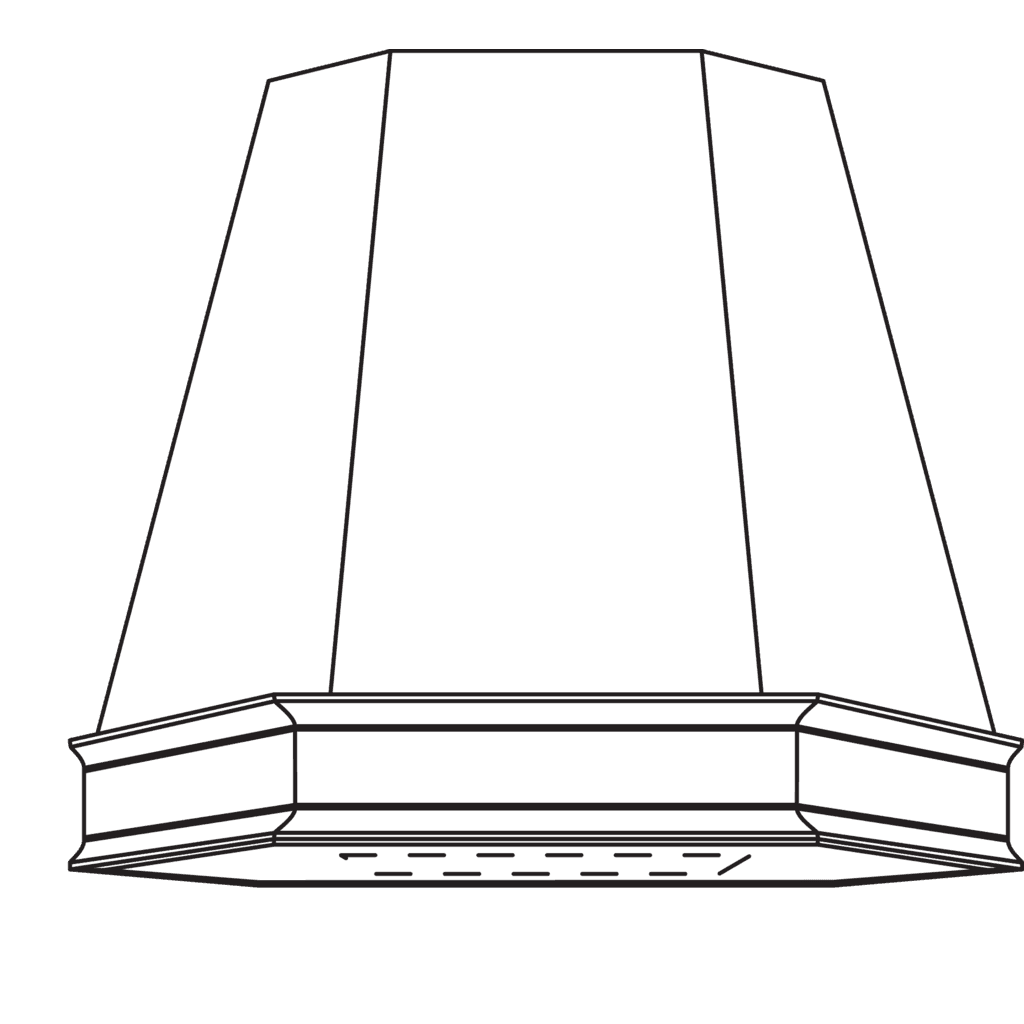 Kamin mit Kranzgesims für
Kranzprofile 957 (KL)
