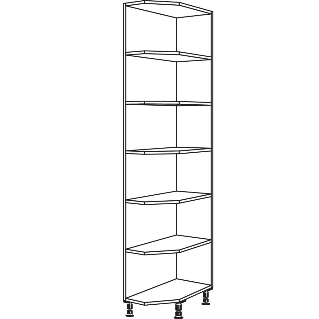 Hochschrank-Abschlussregal
