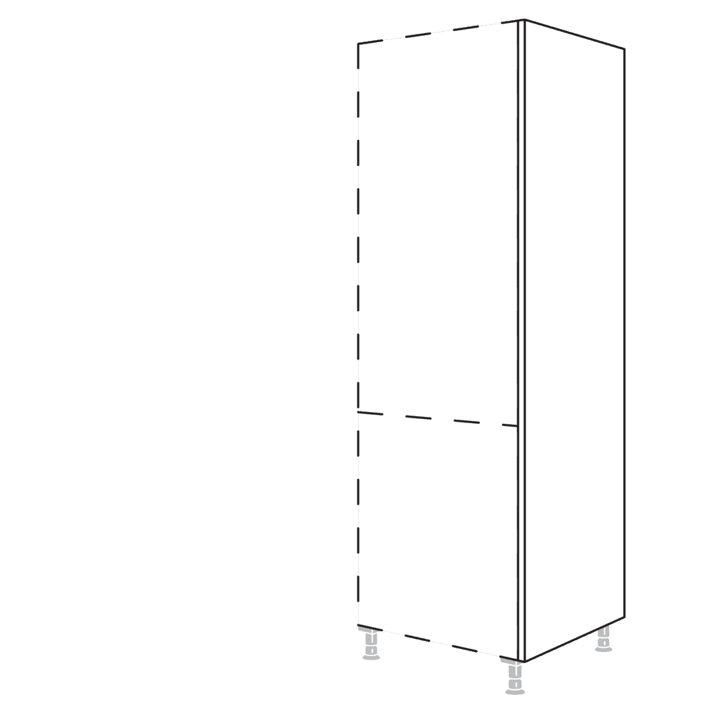 XL-Abschlusswange in
Korpushöhe