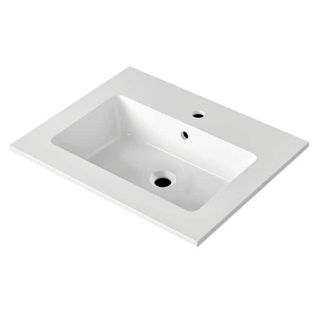 NICOS INTERNATIONAL:
Möbelwaschtisch MAX 610,
Mineral Composite Weiß