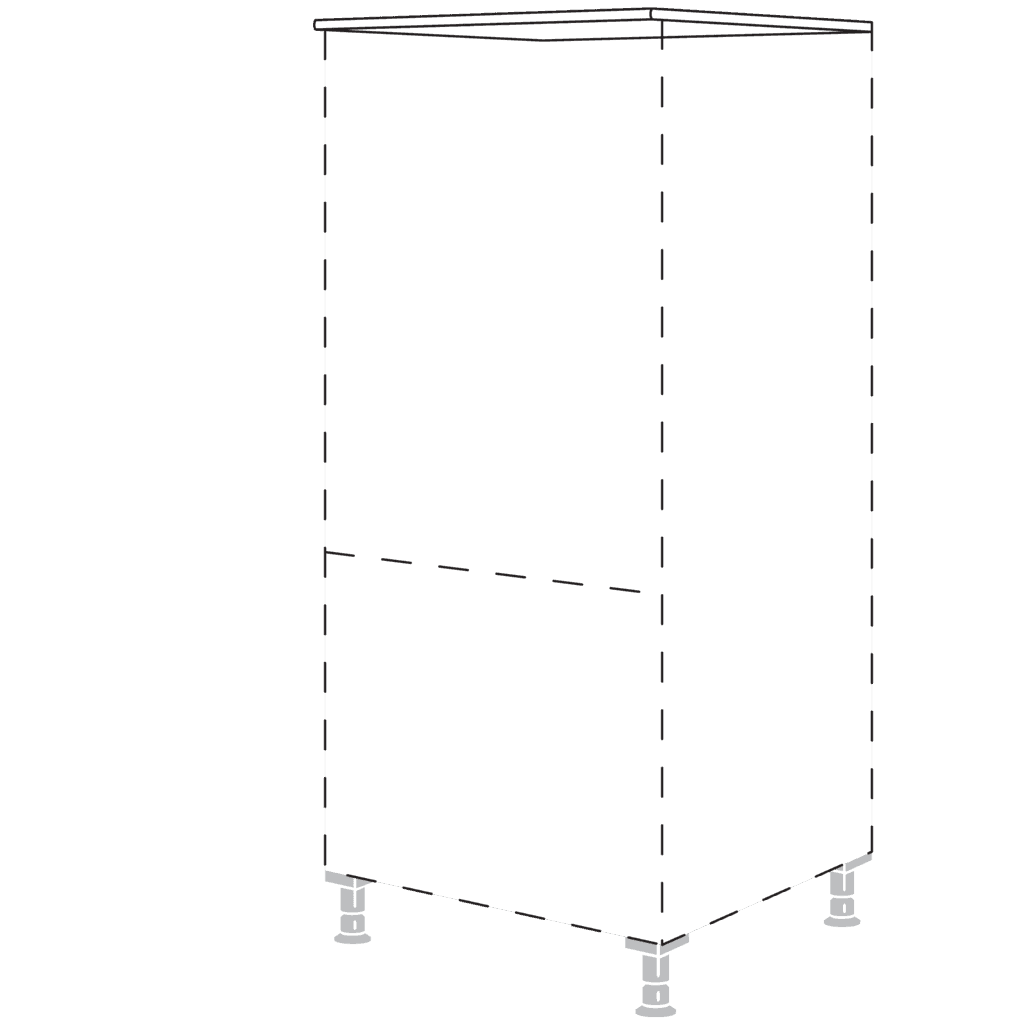 Abdeckboden in Lack, 10 mm
stark, für Highboard in festen
Maßen