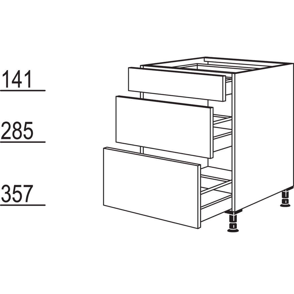XL-Kochstellenschrank