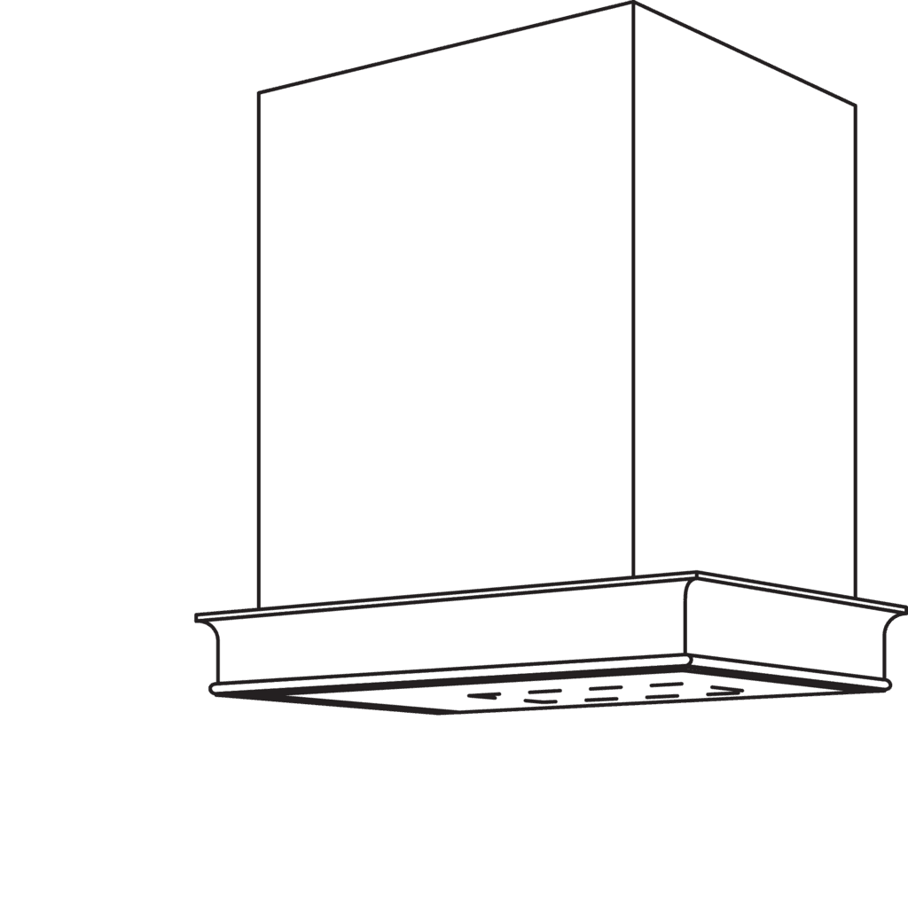 Landhaus-Kamin, gerade, mit
Kranzgesims
für Kranzprofile 908 (KLH),