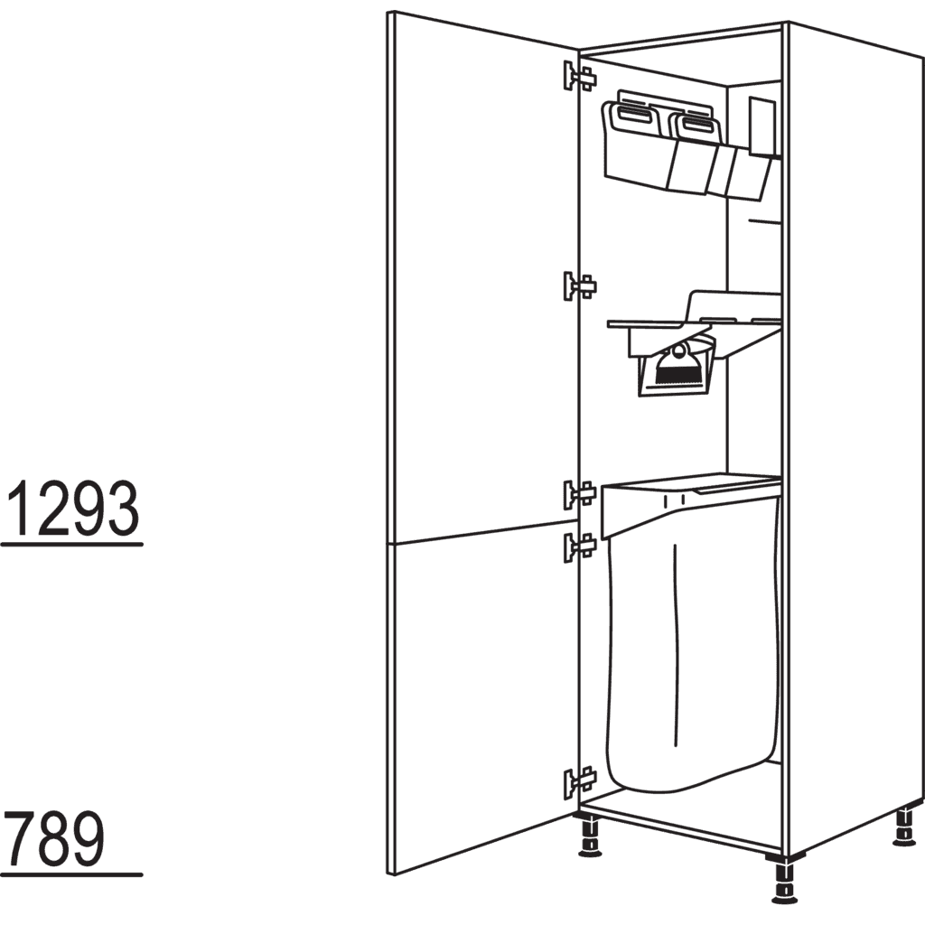 XL-Hochschrank mit
Ordnungssystem Laundry-Area