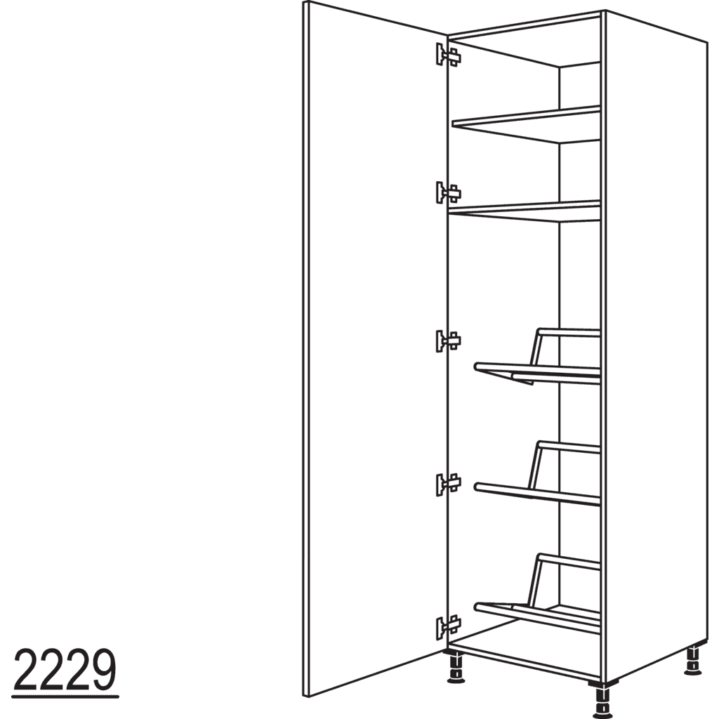 XL-Hochschrank für
Getränkekisten