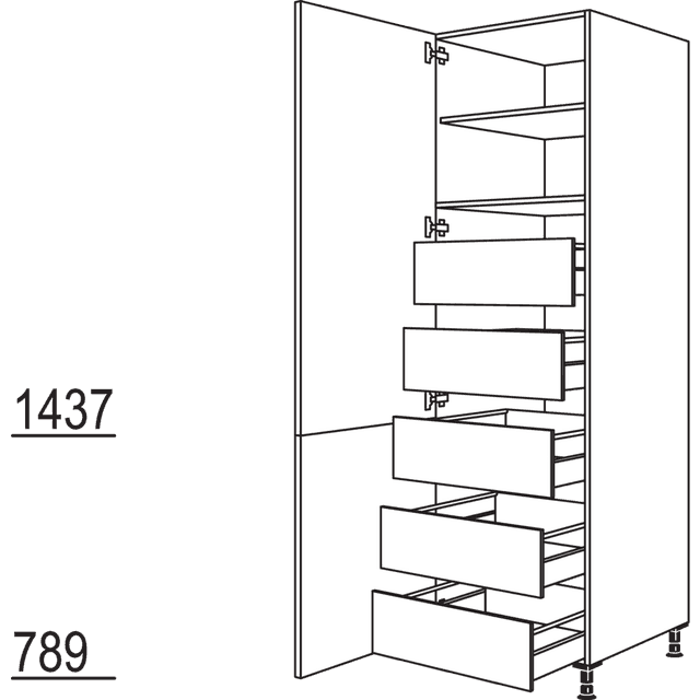 XL-Hochschrank