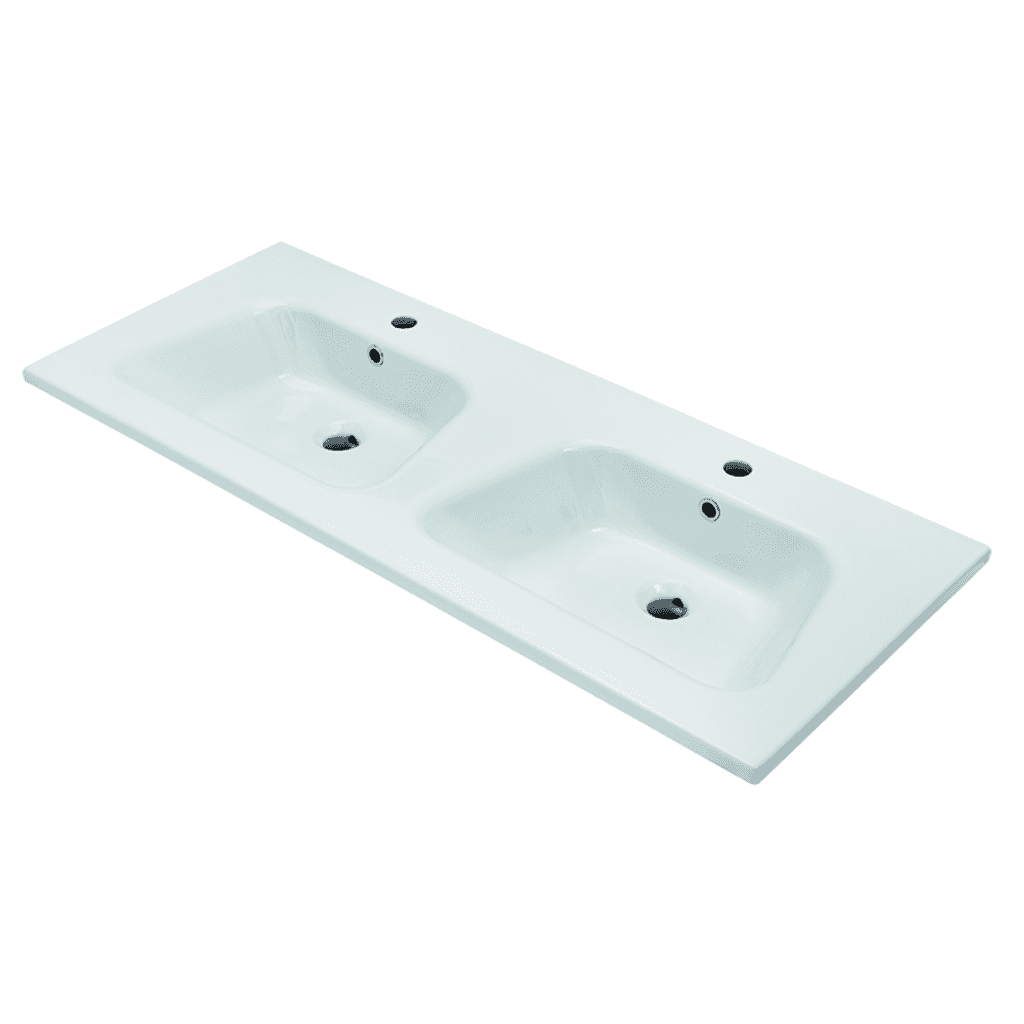 DISEGNO CERAMICA:
Möbelwaschtisch LAVABO BLOB
1200 2 V mit 2 Becken,