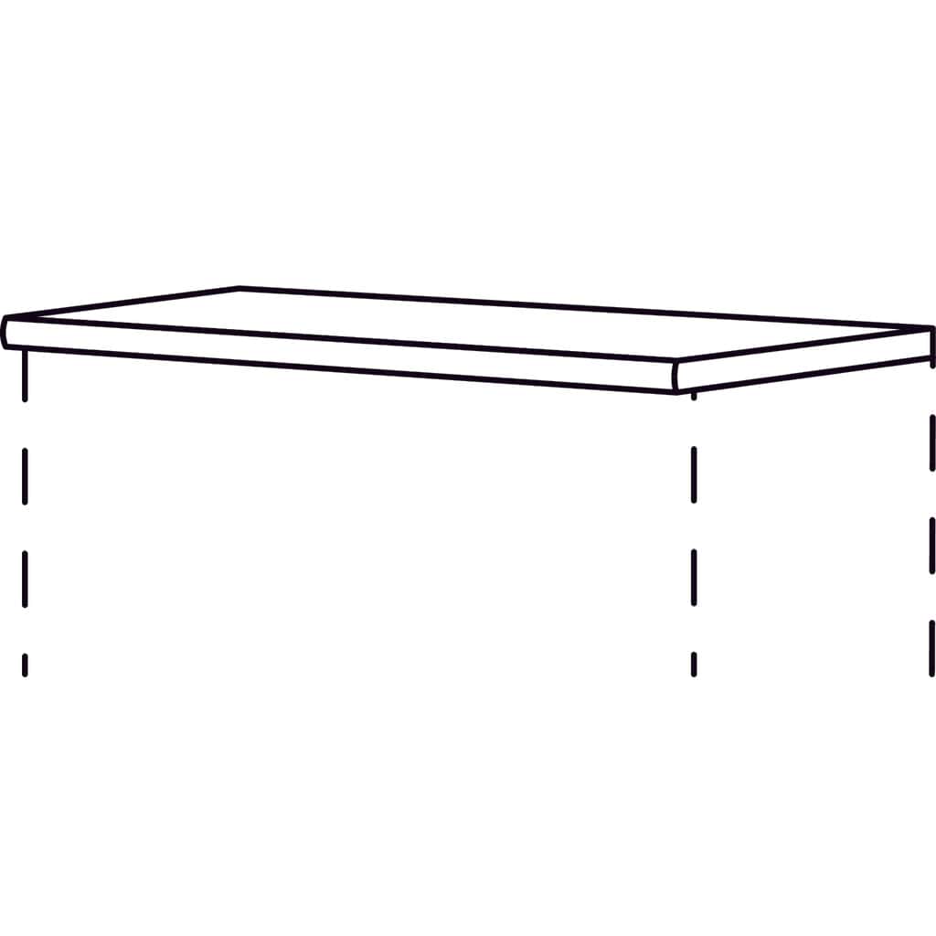 Abdeckboden Sakura, 16 mm
stark,
für Side- oder Highboard