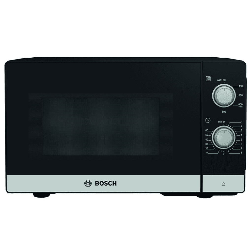 BOSCH Mikrowelle FFL020MS2,
mit Linksanschlag,
Schwarz/Edelstahl